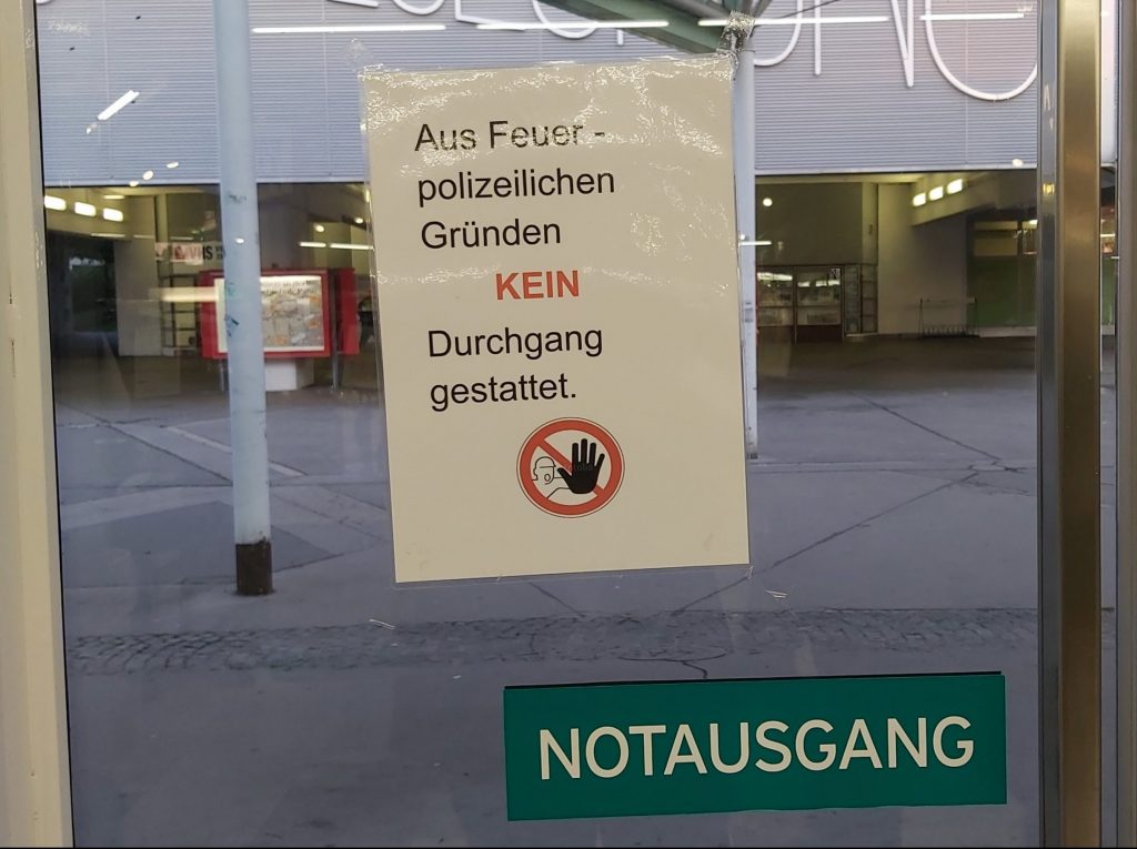 Brandschutz-Hoppala: Fluchtweg
